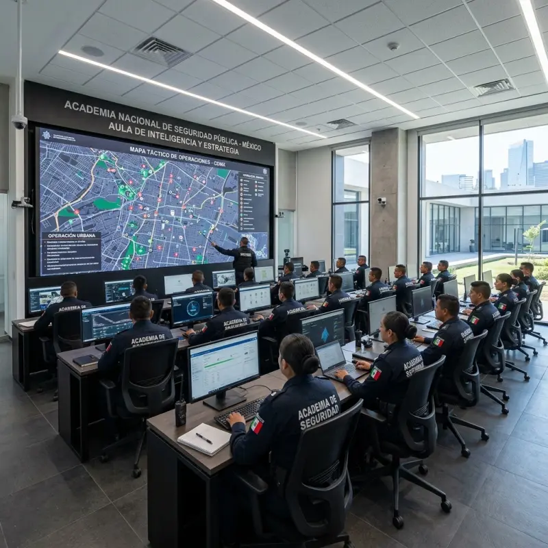 Alumnos de seguridad privada de CEFIS participando en una sesión de capacitación táctica profesional en la Ciudad de México