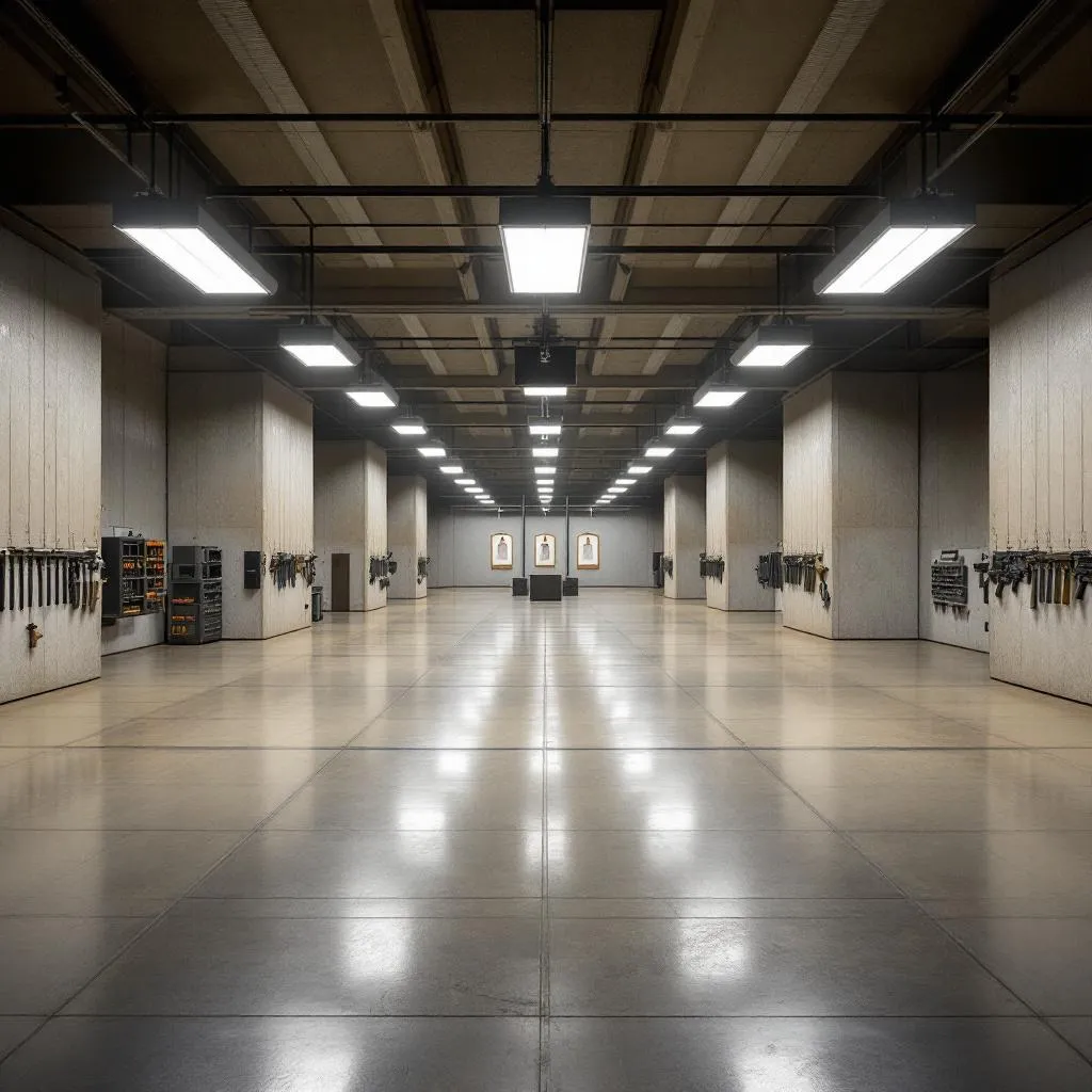 Polígono de tiro profesional en la Ciudad de México con tiradores practicando en línea de fuego