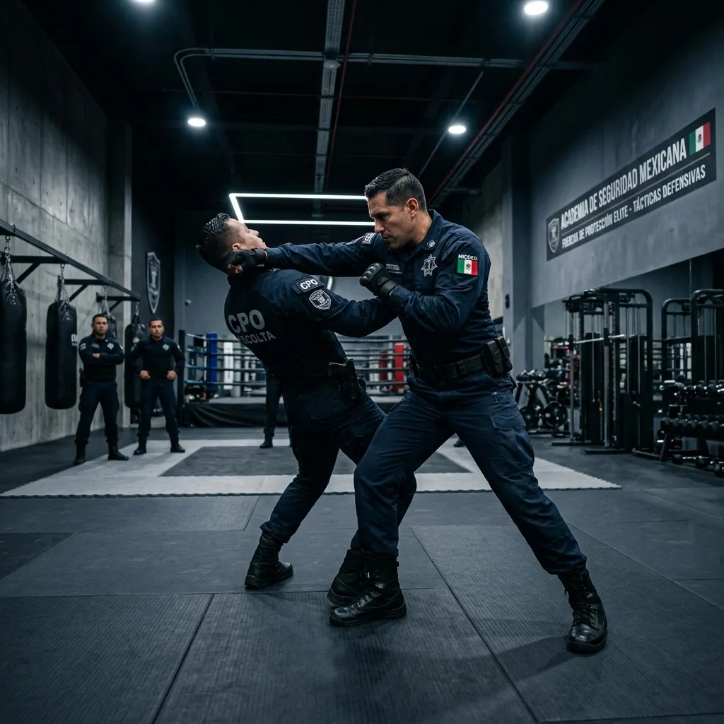 Técnicas de defensa personal y control físico bajo estándares de seguridad ejecutiva